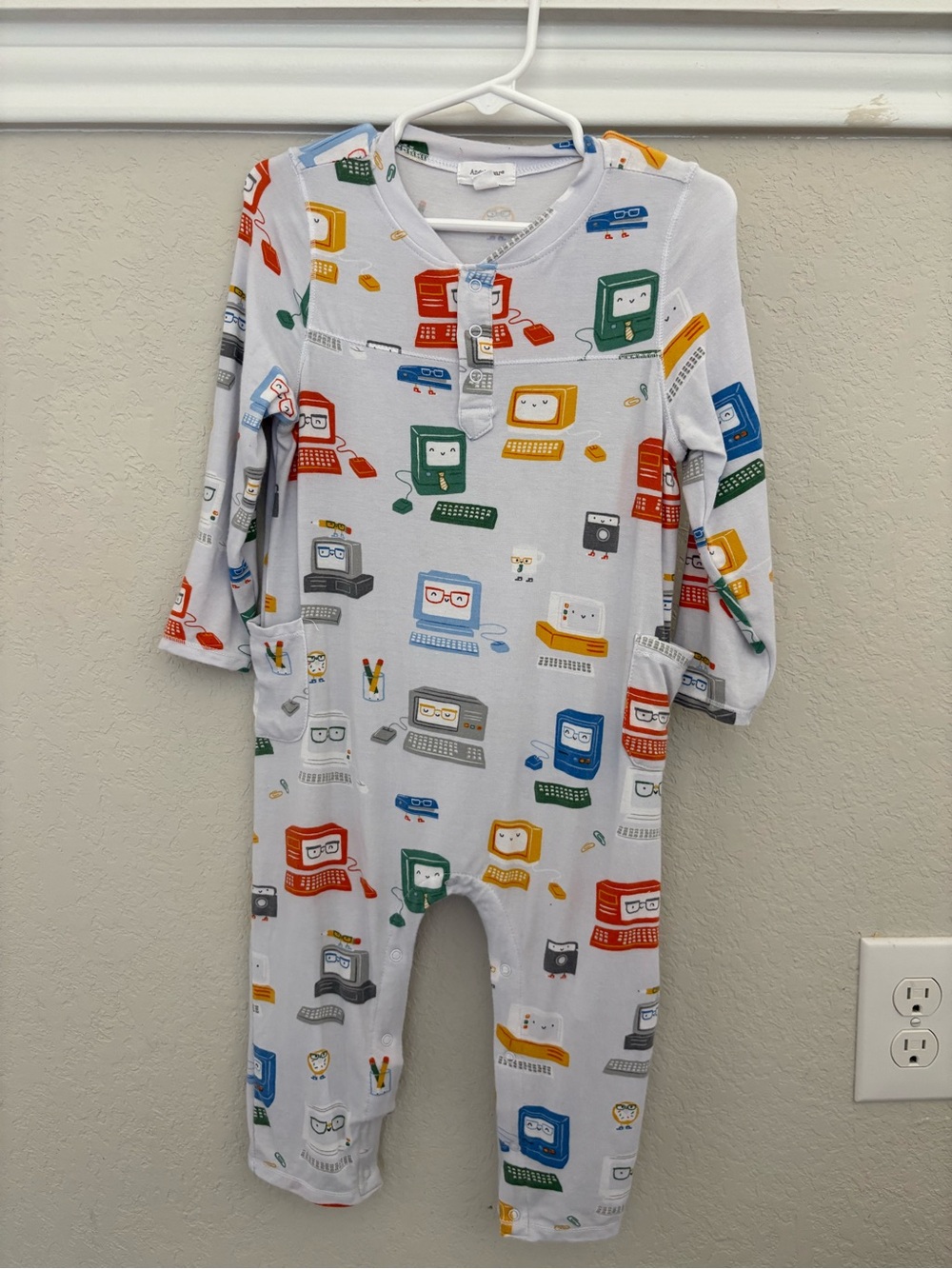 Angel Dear Computer Long Sleeve Romper